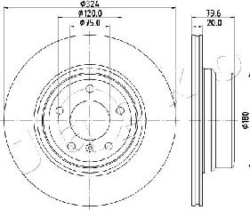 Japko 610128 - Тормозной диск autospares.lv