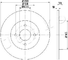 Japko 610304 - Тормозной диск autospares.lv