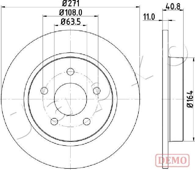 Japko 610305C - Тормозной диск autospares.lv