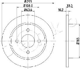 Japko 610303 - Тормозной диск autospares.lv