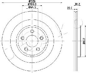 Japko 610316 - Тормозной диск autospares.lv