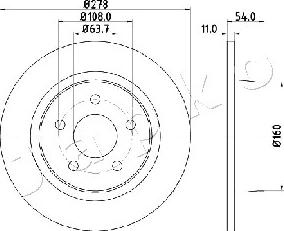 Japko 610311 - Тормозной диск autospares.lv