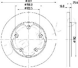 Japko 610313 - Тормозной диск autospares.lv