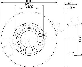 Japko 610312 - Тормозной диск autospares.lv