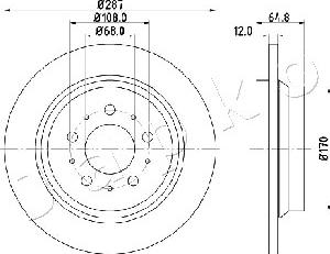 Japko 610321 - Тормозной диск autospares.lv