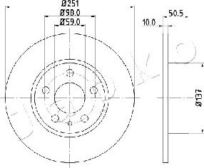 Japko 610202 - Тормозной диск autospares.lv