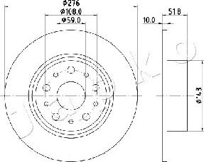 Japko 610207 - Тормозной диск autospares.lv