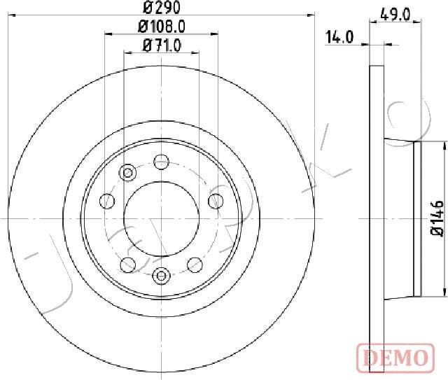 Japko 610612C - Тормозной диск autospares.lv