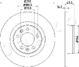 Japko 610219 - Тормозной диск autospares.lv