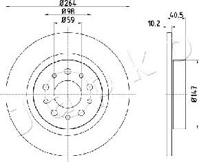 Japko 610212 - Тормозной диск autospares.lv