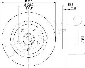 Japko 610704 - Тормозной диск autospares.lv