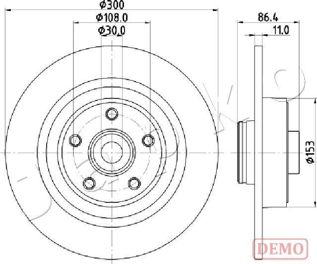 Japko 610702C - Тормозной диск autospares.lv