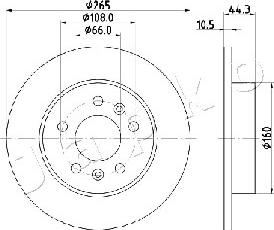 Japko 610707 - Тормозной диск autospares.lv