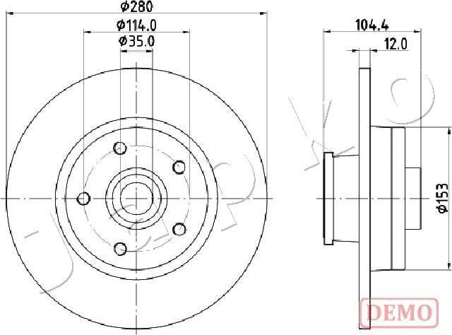 Japko 61132C - Тормозной диск autospares.lv