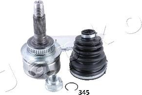 Japko 62345 - Шарнирный комплект, ШРУС, приводной вал autospares.lv