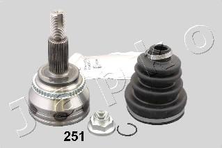 Japko 62251 - Шарнирный комплект, ШРУС, приводной вал autospares.lv