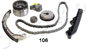 Japko KJK106V - Комплект цепи привода распредвала autospares.lv