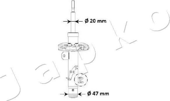 Japko MJ00940 - Амортизатор autospares.lv