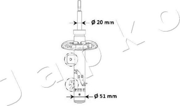 Japko MJ00974 - Амортизатор autospares.lv