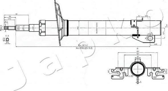 Japko MJ00552 - Амортизатор autospares.lv