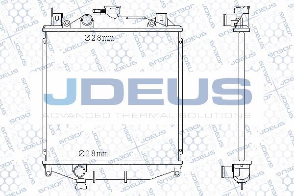 Jdeus 042M05 - Радиатор, охлаждение двигателя autospares.lv