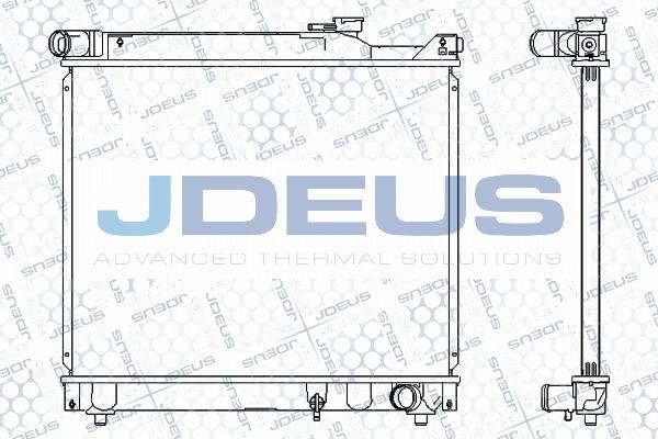 Jdeus 042M15 - Радиатор, охлаждение двигателя autospares.lv