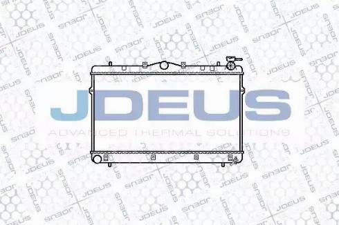 Jdeus 054M08 - Радиатор, охлаждение двигателя autospares.lv