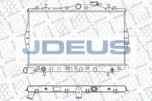 Jdeus 054M10 - Радиатор, охлаждение двигателя autospares.lv