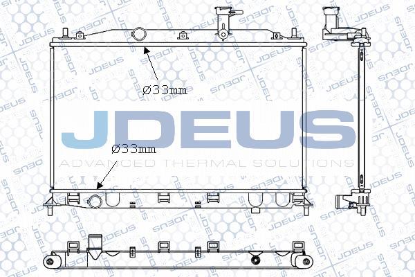 Jdeus 054M31 - Радиатор, охлаждение двигателя autospares.lv