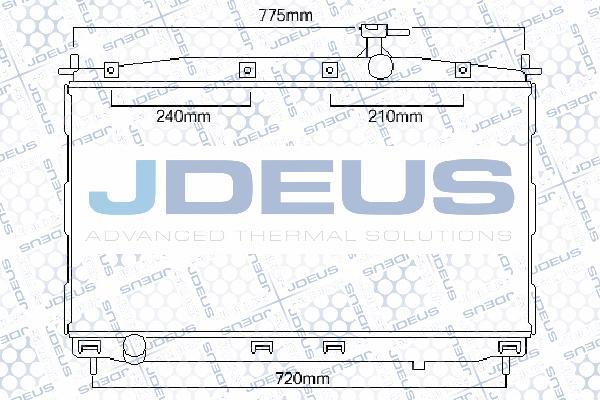 Jdeus 054M27 - Радиатор, охлаждение двигателя autospares.lv