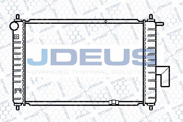 Jdeus 056M07 - Радиатор, охлаждение двигателя autospares.lv