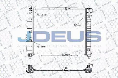 Jdeus 056M10 - Радиатор, охлаждение двигателя autospares.lv