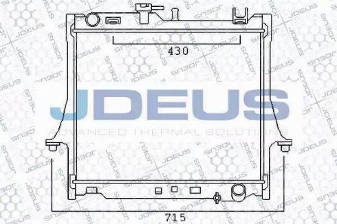 Jdeus 004M05 - Радиатор, охлаждение двигателя autospares.lv