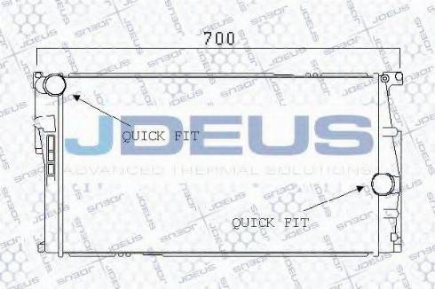 Jdeus 005M32 - Радиатор, охлаждение двигателя autospares.lv