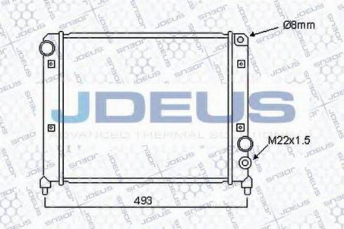 Jdeus 000V04 - Радиатор, охлаждение двигателя autospares.lv