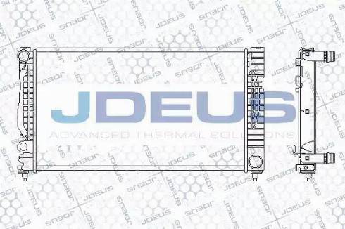 Jdeus 001M06 - Радиатор, охлаждение двигателя autospares.lv