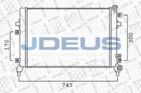 Jdeus 001M30 - Низкотемпературный охладитель, интеркулер autospares.lv