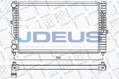 Jdeus 001M20 - Радиатор, охлаждение двигателя autospares.lv