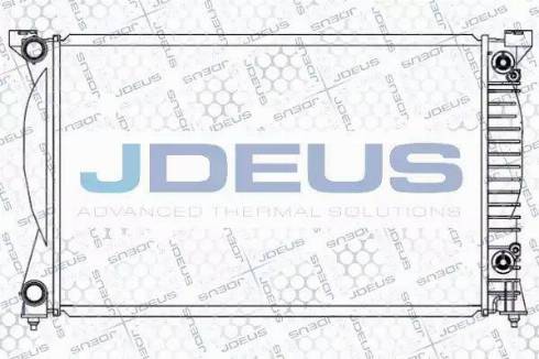 Jdeus 001M27 - Радиатор, охлаждение двигателя autospares.lv