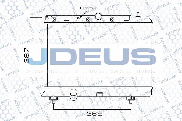 Jdeus 002M02 - Радиатор, охлаждение двигателя autospares.lv