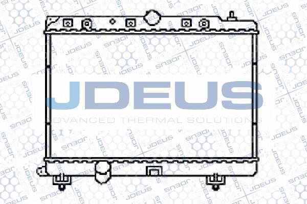 Jdeus 002M12 - Радиатор, охлаждение двигателя autospares.lv