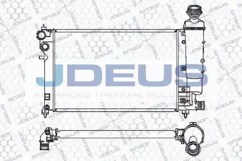 Jdeus 007M49 - Радиатор, охлаждение двигателя autospares.lv