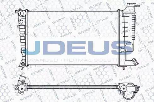 Jdeus 007M41 - Радиатор, охлаждение двигателя autospares.lv