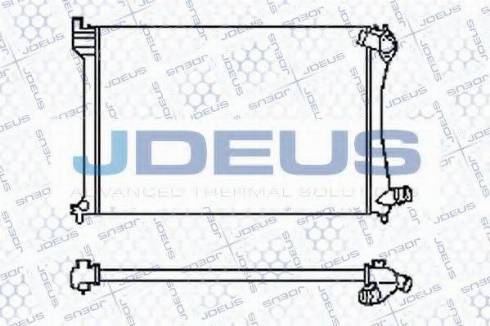 Jdeus 007M50 - Радиатор, охлаждение двигателя autospares.lv