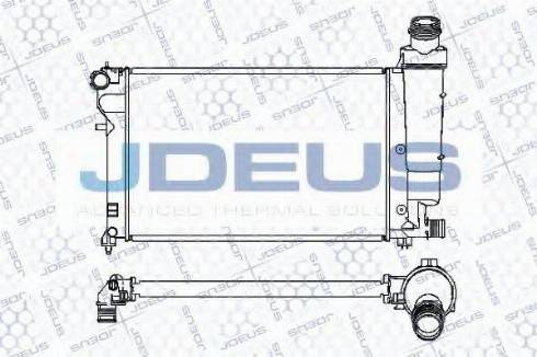 Jdeus 007M09 - Радиатор, охлаждение двигателя autospares.lv