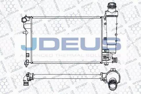 Jdeus 007M08 - Радиатор, охлаждение двигателя autospares.lv