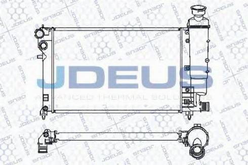 Jdeus 007M03 - Радиатор, охлаждение двигателя autospares.lv