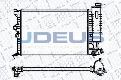 Jdeus 007V18 - Радиатор, охлаждение двигателя autospares.lv