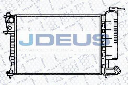 Jdeus 007V13 - Радиатор, охлаждение двигателя autospares.lv