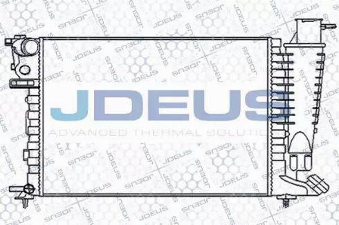 Jdeus 007V12 - Радиатор, охлаждение двигателя autospares.lv